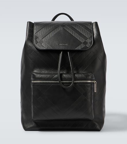 Rucksack Check aus Leder - Burberry - Modalova