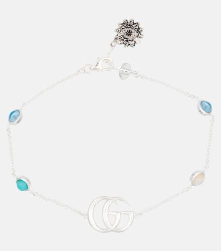 Armband Double G aus Sterlingsilber mit Perlmutt und Topas - Gucci - Modalova