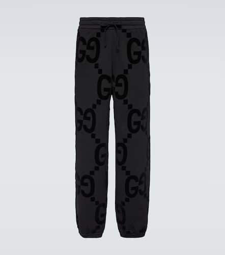 Pantalones de jersey de algodón con Jumbo GG - Gucci - Modalova
