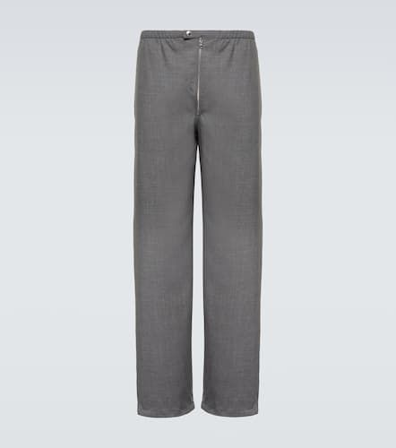 Prada Virgin wool straight pants - Prada - Modalova