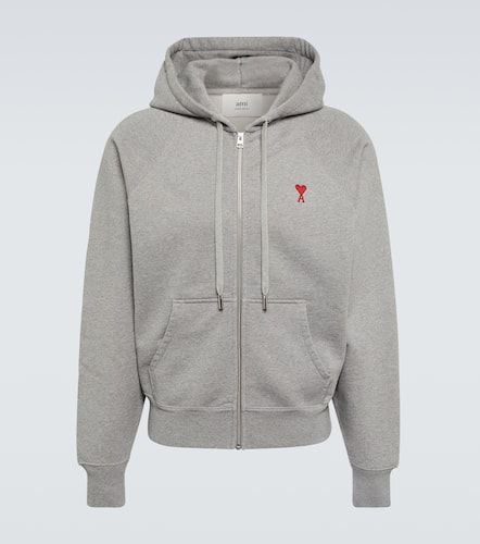 Ami De CÅur cotton jersey zip-up hoodie - Ami Paris - Modalova