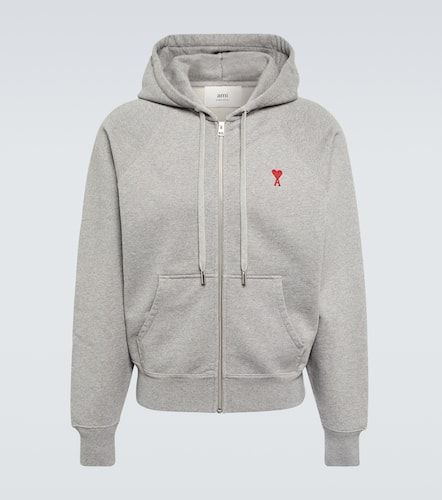 Ami De Cour cotton jersey zip-up hoodie - Ami Paris - Modalova