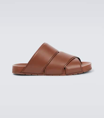 Crossover leather sandals - Bottega Veneta - Modalova