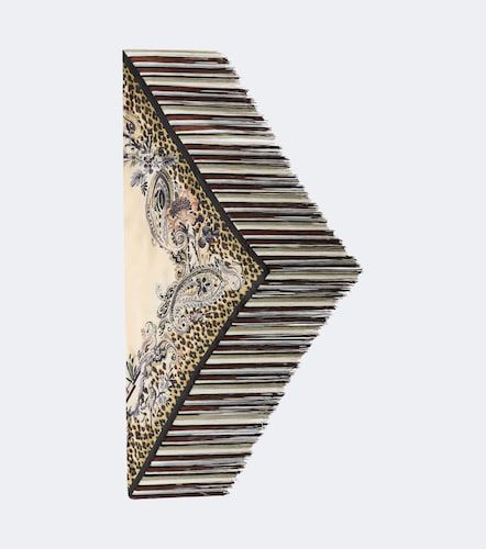 Sciarpa in twill di seta con stampa - Etro - Modalova