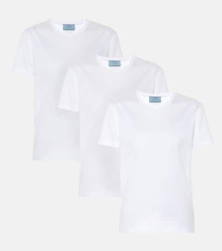 Prada 3 pack of cotton T-shirts - Prada - Modalova
