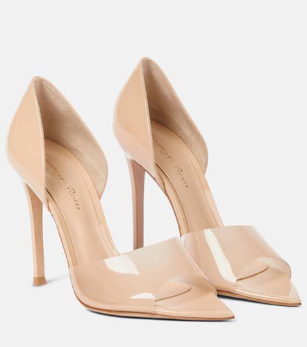 Bree leather and PVC peep-toe pumps - Gianvito Rossi - Modalova