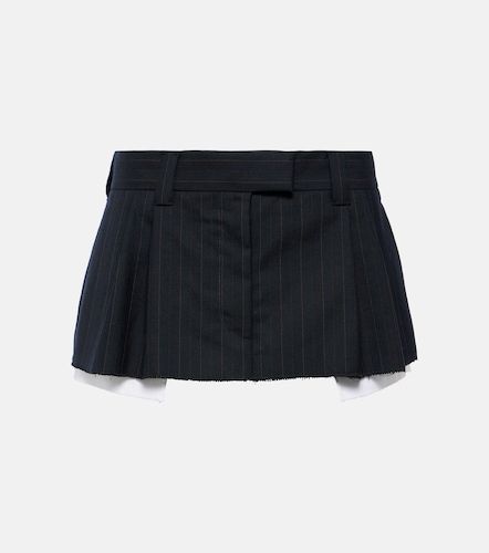 Miu Miu Pinstripe wool miniskirt - Miu Miu - Modalova