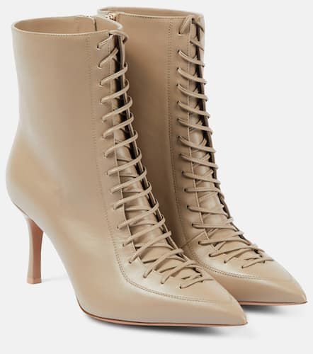 Blaine 80 leather lace-up ankle boots - Malone Souliers - Modalova