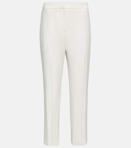 Mid-rise slim crÃªpe pants - Alexander McQueen - Modalova