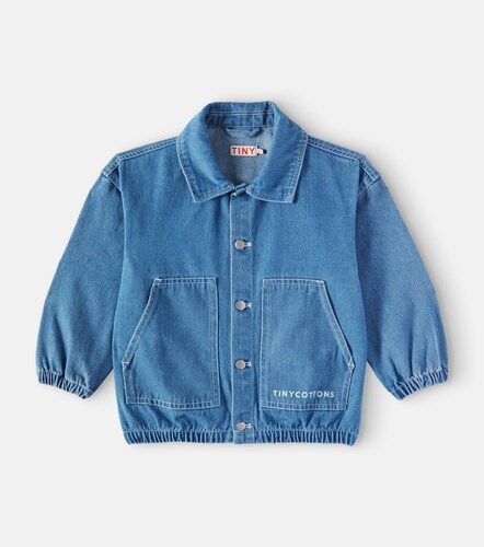 Giacca di jeans con logo - Tinycottons - Modalova