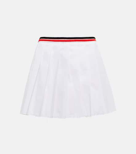 Pleated cotton-blend miniskirt - Miu Miu - Modalova