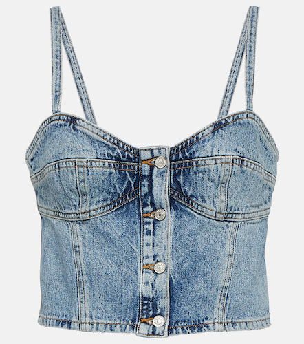 Agolde Lola denim crop top - Agolde - Modalova