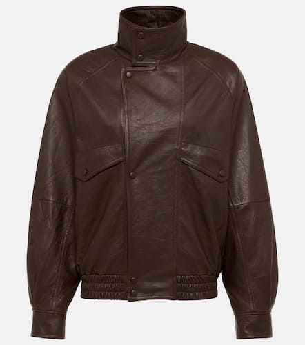 Chaqueta bomber de piel - Saint Laurent - Modalova