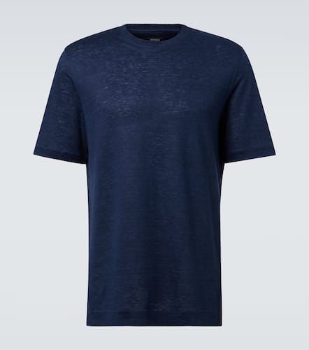 Zegna T-Shirt aus Leinen - Zegna - Modalova
