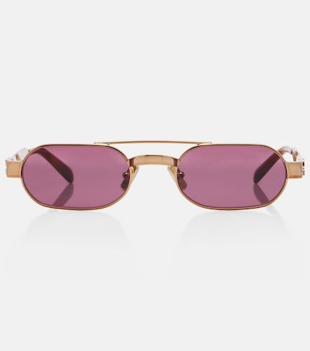 Miu Miu Logo oval sunglasses - Miu Miu - Modalova