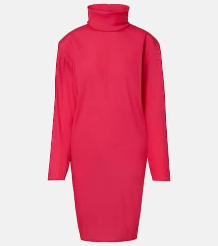 Robe midi en soie mélangée - Saint Laurent - Modalova