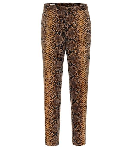 Pantalones rectos de lana estampados - Dries Van Noten - Modalova