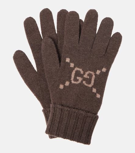 Guantes de cachemir con GG en jacquard - Gucci - Modalova