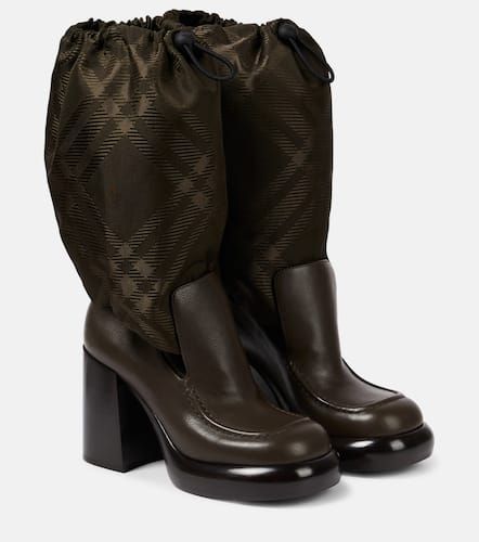 Botas altas con Check - Burberry - Modalova