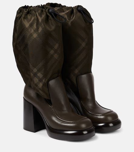 Check knee-high boots - Burberry - Modalova