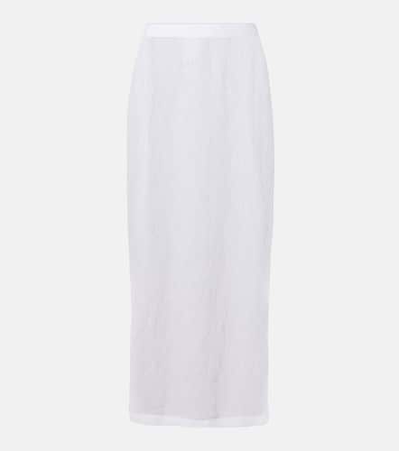 Falda midi de encaje translúcida - Wardrobe.NYC - Modalova