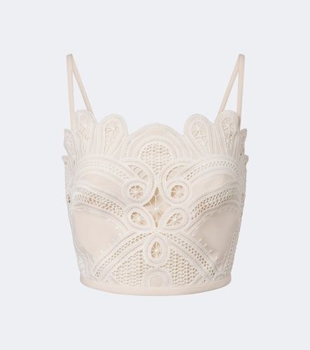 Elie Saab Top cropped con ricamo - Elie Saab - Modalova