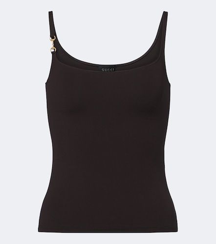 Gucci Top Horsebit in jersey crêpe - Gucci - Modalova