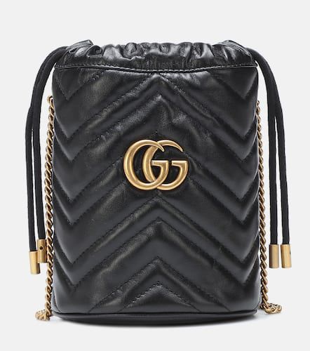 Bucket-Bag GG Marmont Mini aus Leder - Gucci - Modalova