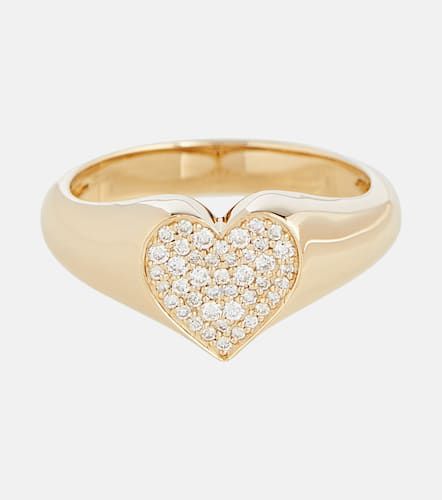 Kt yellow heart ring with diamonds - Sydney Evan - Modalova