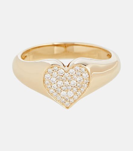 Ring aus 14kt Gelbgold mit Diamanten - Sydney Evan - Modalova