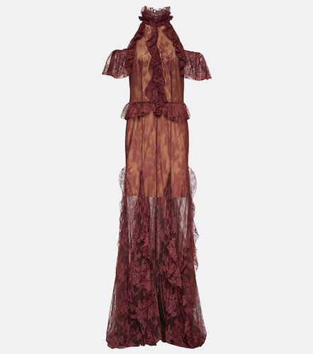 Morgana ruffled lace maxi gown - Costarellos - Modalova