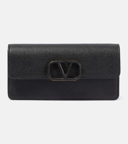 VLogo Signature leather chain wallet - Valentino Garavani - Modalova