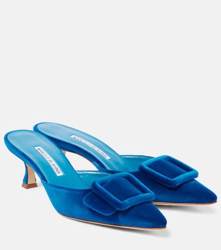 Mules Maysale 50 aus Samt - Manolo Blahnik - Modalova