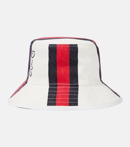 Gucci Logo cotton canvas bucket hat - Gucci - Modalova