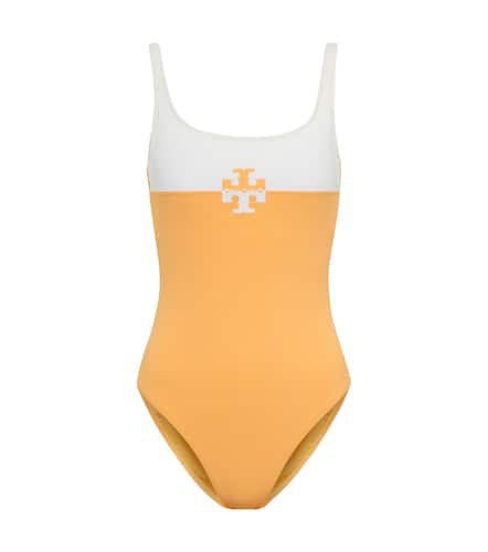 Bañador en bloques de color con logo - Tory Burch - Modalova