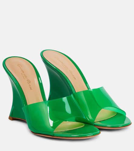 Vernice PVC wedge mules - Gianvito Rossi - Modalova