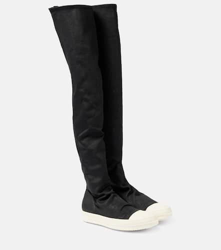 Overknee-Stiefel aus Denim - Rick Owens - Modalova