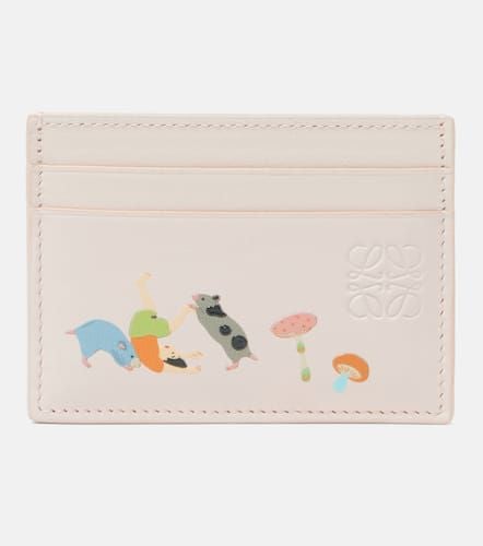 X Suna Fujita Hampster leather card holder - Loewe - Modalova