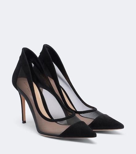Pumps in mesh e suede - Gianvito Rossi - Modalova