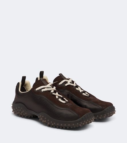 Bubble suede-trimmed sneakers - Miu Miu - Modalova