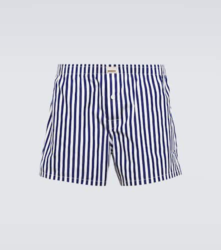 Striped cotton poplin boxer shorts - Gucci - Modalova
