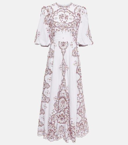 Iris Reticella embroidered maxi dress - Costarellos - Modalova