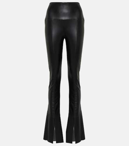 Spat flared faux-leather leggings - Norma Kamali - Modalova