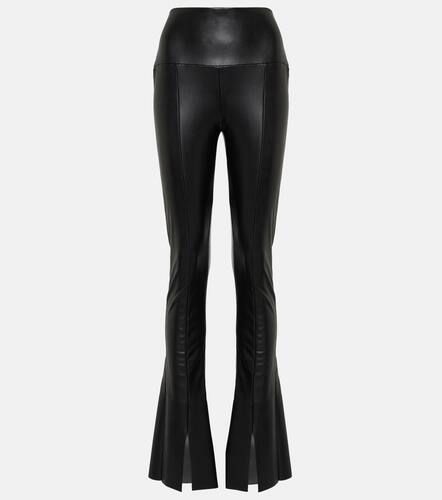 Spat flared faux-leather leggings - Norma Kamali - Modalova