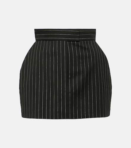 High-rise pinstripe miniskirt - Alex Perry - Modalova