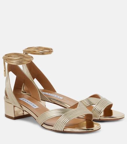 Sandalias Ari 35 de piel metalizada - Aquazzura - Modalova