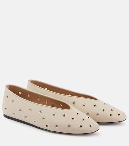 Regency embellished leather ballet flats - Le Monde Beryl - Modalova