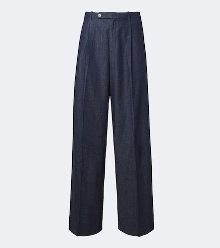 Pantalones anchos de chambray de algodón - Jil Sander - Modalova