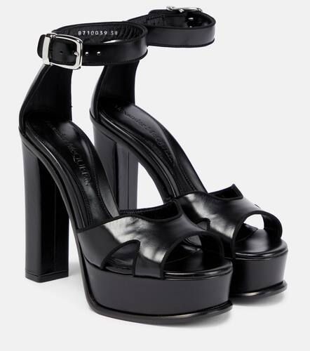 Leather platform sandals - Alexander McQueen - Modalova