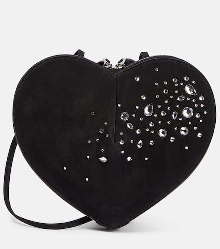 Alaïa Bolso al hombro Le Cœur de ante adornado - Alaia - Modalova